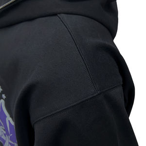 Custom Puff Print Full Face <b>Zip</b> Up Hoodie 3D Foam Printing Logo Sweatshirt Jacket Casual Streetwear Mens <b>Hoodies</b> - Product Image 4