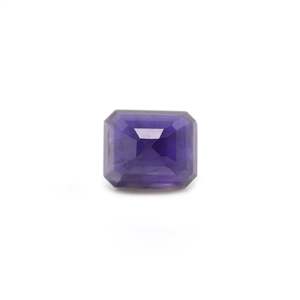 Iolite (Neeli) 4,2 carats, pierre précieuse minérale facettée, taille princesse émeraude, disponible en violet, vert, gris, bleu, saphir certifié IGI - Product Image 2
