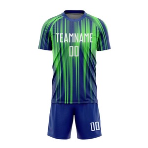 Conjunto de Uniforme de Fútbol al por Mayor |   Conjunto de Camiseta y Pantalones Cortos de Fútbol Personalizados, Sublimación, Transpirable, Secado Rápido, Ligero |   OEM/ODM - Product Image 2
