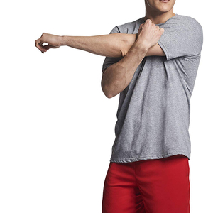เสื้อยืดของผู้ชายเสื้อยืดผ้าฝ้ายบ็อกซี่ทรงหลวมระบายอากาศได้ดี - Product Image 5