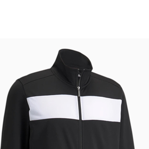 Traje cortavientos deportivo elegante personalizado para hombre con color sólido nueva decoración de botones de cierre de cremallera para tops activos deportivos de otoño - Product Image 5