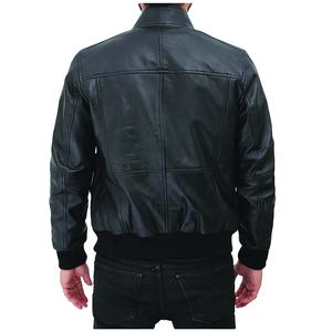 Chaqueta de Cuero para Hombre, Chaqueta de Cuero PU para Hombre, Estilo Motero, Talla Grande, Cortavientos para Exteriores, Chaqueta para Hombre - Product Image 4