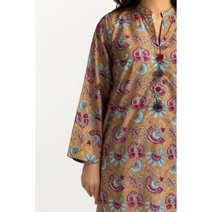 IUSTK-284 เสื้อเชิ้ตผ้าลอนพิมพ์ลายสีทอง - Product Image 4