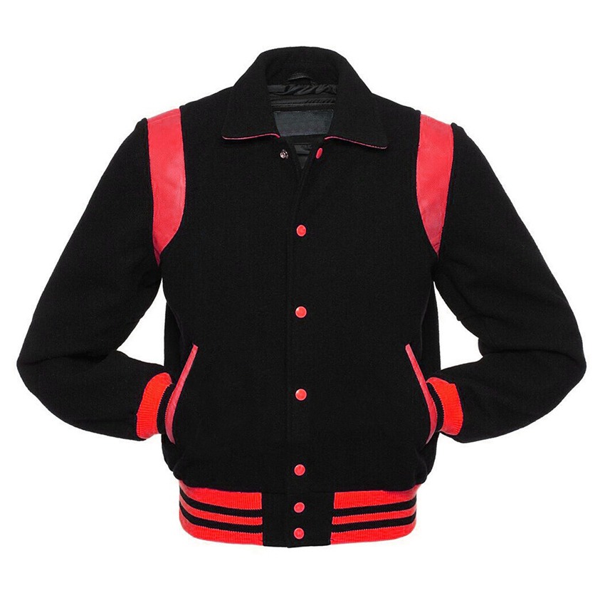 Order Online Melton Varsity Jacket Customizable Logo Printed