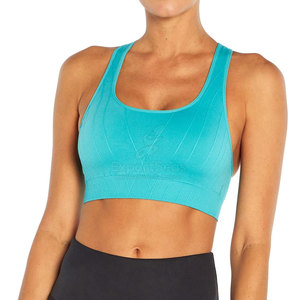 Soutien-gorge de sport élégant avec panneau en maille pour des performances respirantes Soutien-gorge de sport léger avec texture lisse - Product Image 1