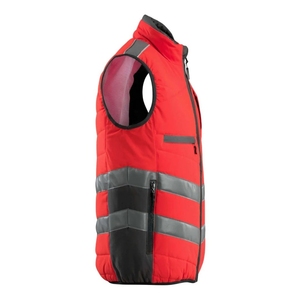 เสื้อกั๊กนิรภัยอุตสาหกรรม คอสูง ปรับแต่งได้ ผลิตจากโพลีเอสเตอร์ สำหรับงานก่อสร้างถนน เสื้อผ้าทำงานที่ปลอดภัย - Product Image 6