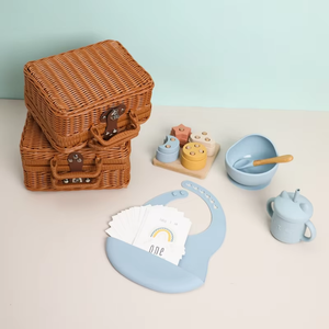 <span class=keywords><strong>2022</strong></span> nuevo babero de silicona para <span class=keywords><strong>bebé</strong></span>, taza de agua, tarjeta de hito, juguete educativo, juego de regalo para <span class=keywords><strong>bebé</strong></span>, juego de regalo de cesta para <span class=keywords><strong>bebé</strong></span> - Product Image 2