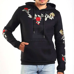 Nouveau design, sweat-shirts à capuche en coton 100% brodé, décontractés, écologiques, respirants, en molleton, pour l'automne et l'hiver - Product Image 5