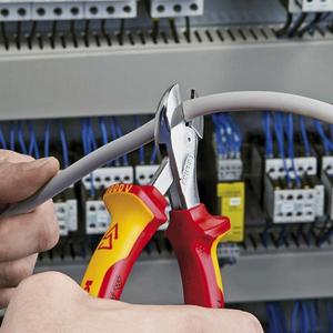 คีมตัดเฉียง Knipex X-Cut Compact แบบมีคันโยกสูง ชุบโครเมียม พร้อมด้ามจับหลายชั้นแบบฉนวน - Product Image 5