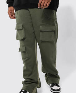 Vente en gros 100% coton pantalons de sport pour hommes de haute qualité logo personnalisé polaire flocage impression pantalons de survêtement toile tissu - Product Image 3