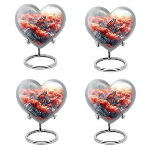 ชุดโกศสีขาวขนาด3นิ้วรูปผีเสื้อโกศสีขาว4ชิ้น - Product Image 1