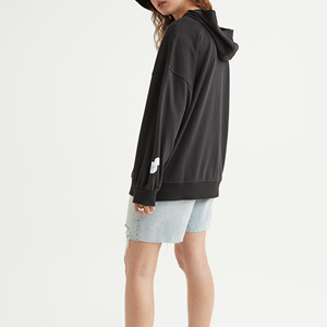 Ropa personalizada de alta calidad para mujer, conjunto de Sudadera con capucha de manga larga de gran tamaño, 100% algodón, conjunto de Sudadera corta - Product Image 5