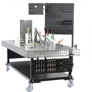 Flextur Welding <b>Tables</b> Rectangle Shape 96\" Overall Width & 48\" Overall Length Made of Steel - Product Image 1
