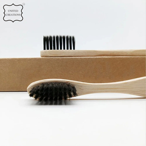 Brosse à dents en bois biodégradable super douce pour adultes Charbon de bambou naturel avec poils souples Boîte à usage domestique emballée pour le voyage - Product Image 4