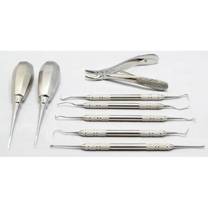 ชุดเครื่องมือทันตกรรมแบบแมวสแตนเลสสตีลแบบอัตโนมัติชุด8ชิ้นพร้อมปีกลิฟต์กังหันขับเคลื่อน - Product Image 6