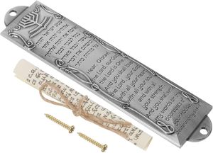 Mezuzá de Metal de aluminio hecha a mano religiosa, casa judaica hecha por India, regalo de calentamiento, rollo de puerta, Mezuzá de Metal a precio mayorista - Product Image 5