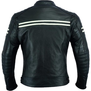 High Quality Men's Motorbike Jacket in Genuine Sheep Leather - Product Image 3