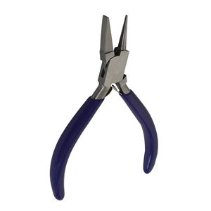 Boîte de pinces pour la fabrication de bijoux Nez rond Pince plate pour pliage de chaîne Pince à bijoux Poignée souple Poignée Poignée Pince à bijoux - Product Image 1