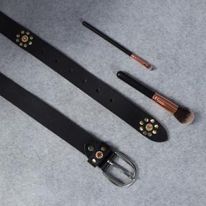 Premium Quality Fashion Design Rivet <b>Studs</b> Full Grain Leather <b>Belt</b> Women's Jeans <b>Belt</b> Genuine Leather - Product Image 3