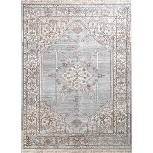 Thyme Ivory Hand Knotted Afghan Wool <b>Rugs</b> <b>Boho</b> Medallion Abstract Rectangle Living Room Carpet for Home Hallway No. EA-1509 - Product Image 1