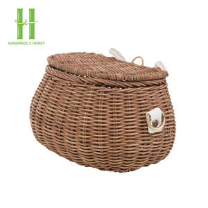 ÉXITO DE VENTAS Cesta de Mimbre de Ratán Hecha a Mano de Alta Calidad para Niños, Mochila Pequeña de Mimbre para Niños, Cestas para Bicicleta, Proveedor de Vietnam - Product Image 6