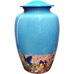 Cremation <b>Urn</b> for Adult Ashes <b>Large</b> Metal Hand Painted Burial and Funeral Cremation <b>Urn</b> Cardinal Bird Cremation <b>Urns</b> for Humans - Product Image 5