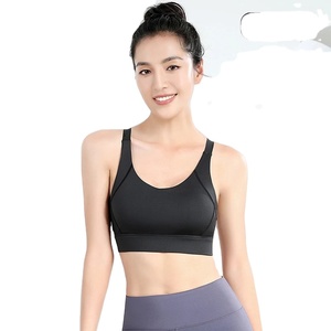 Soutien-gorge de sport pour femmes sans anneau d'acier Soutien-gorge sans couture Anti-affaissement Gathering Bralette Pad Gym Running Bras Yoga Vest Underwear S-6XL - Product Image 2