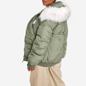 Chaquetas Bomber de Invierno para Mujer, Tejidas, Transpirables, Ecológicas, Resistentes al Viento, de Alta Calidad, Personalizadas, Directamente de Fábrica - Product Image 2