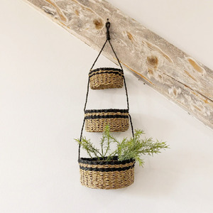 Seagrass vegetable storage <b>basket</b> <b>sea</b> <b>grass</b> fruit hanging container <b>baskets</b> factory direct supply - Product Image 6