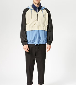 High Quality Custom Men's Outdoor Hiking Windbreaker Waterproof Breathable <b>Jacket</b> with Hood Plus Size for Autumn - Product Image 3