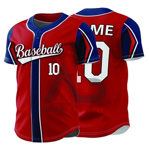 Camisetas de Béisbol Transpirables con Sublimación Completa, Camisetas de Softbol para Equipos, Nombres de Jugadores, Manga Corta, Secado Rápido - Product Image 1