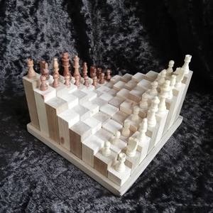 BOÎTE D'ÉCHECS UNIQUE EN BOIS ET RÉSINE PERSONNALISÉE Ensemble de jeu d'échecs Pièce d'échecs de luxe en résine rouge noire par Tayyab Handicraft - Product Image 1