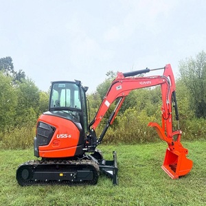 Mini-pelle Kubota U55-5 de 5 tonnes de qualité supérieure utilisée pour la construction agricole Boîte de vitesses Pompe Roulement de moteur Chenille Acheter maintenant - Product Image 5