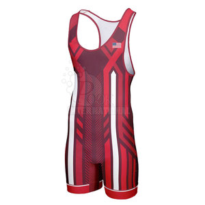 New Arrival Spandex Wrestling Wear Men Wrestling Singlet Men Powerlifting Fitness Exercise Flexible Wrestling Singlets - Product Image 3