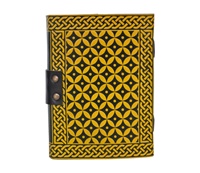 Carnets en cuir personnalisés, motif tournesol, faits main, grand format, pour femme, fournitures de dessin, cadeau, couverture rigide, logo personnalisé