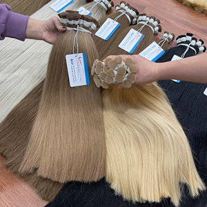 Slavic Bulk Double Drawn Cuticle Aligned Bulk Hair Bulk Vietnamese Human Hair <b>Extensions</b> - Product Image 2