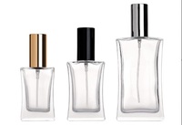 Botella de Perfume de Vidrio de 100 ml con Estampado en Caliente y Pulverizador de Bomba
