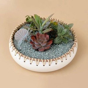 ชามตกแต่งอาหารทำจากไม้ไผ่และหวายเป็นมิตรกับสิ่งแวดล้อมสินค้าจากเวียดนามขายส่ง - Product Image 4