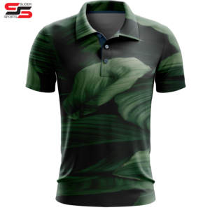 MOQ bajo Diseño OEM de alta calidad Sublimación Nueva impresión Polo de golf - Product Image 5