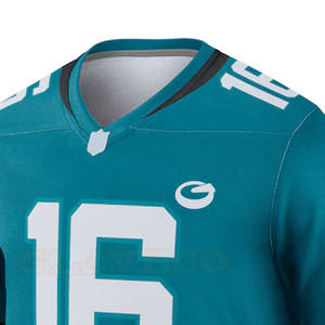 Camiseta de fútbol americano personalizada de alta calidad, último estilo con opción de talla grande transpirable, servicios OEM disponibles - Product Image 4