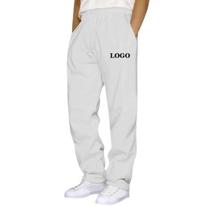 กางเกงสเวตเตอร์เอวสูง XL สำหรับผู้ชายกางเกงผ้าแคนวาสสีติดซิปมีกระเป๋าผ้ายืดสวมใส่สบาย - Product Image 2