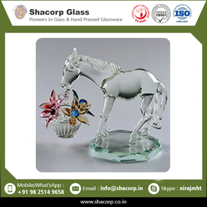 Nouveau design de décoration d'intérieur Figurine de cheval en verre fait à la main Art animalier et Figurines disponibles au prix de gros - Product Image 2
