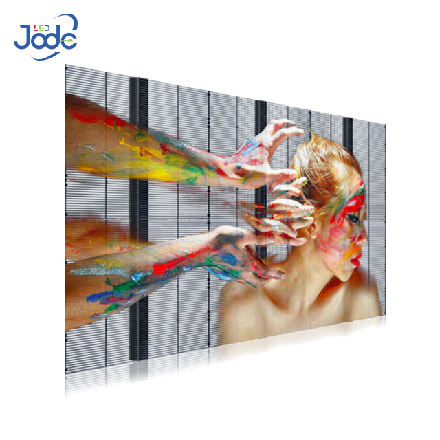 Jode P3.91, película de vidrio led, pantalla led de cristal, película LED transparente flexible, pantalla de película LED transparente