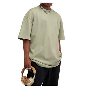 2025 camisetas de Jersey de gran tamaño para hombre logotipo personalizado impreso profesional hecho superventas patrón sólido serigrafía 220 gramos - Product Image 3