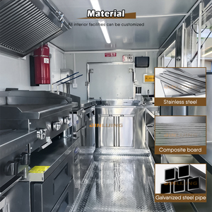 JINLIJING Rimorchio per Cibo, Camion Bar Mobile, Ristorante Mobile Completamente Attrezzato, Carretto per Pizza e Hamburger, Rimorchio Alimentare con Standard USA - Product Image 4