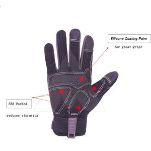 Guantes de Mecánico de Cuero con Logotipo Personalizado, Ropa de Trabajo, Guantes de Mecánico Resistentes al Calor en Venta - Product Image 6