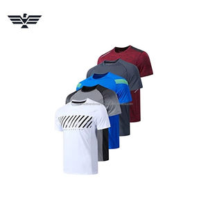 T-shirt de sport à séchage rapide pour hommes, respirant, pour la course à pied, la gym, l'entraînement, athlétique, à manches courtes - Product Image 1
