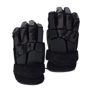 Gants de hockey sur glace en cuir de haute qualité, durables et rembourrés, design à doigts complets, sangle de poignet réglable, fermeture à lacets, protection UV - Product Image 1