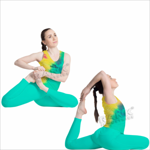 Conjunto de Yoga para mujer, ropa deportiva que absorbe la humedad con Sujetador deportivo elástico y mallas, ideal para ejercicio, gimnasio y trotar - Product Image 4