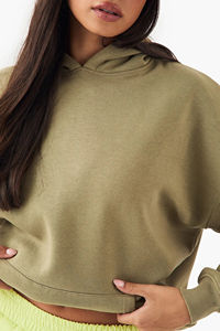 Precio barato Mujeres Sudadera con capucha de gran tamaño 100% Material de algodón Ligero Transpirable Impresión de logotipo personalizado Servicio OEM - Product Image 2